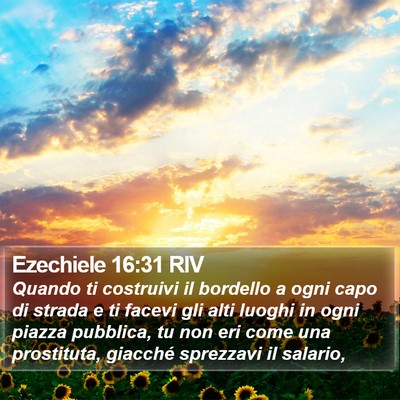 Ezechiele 16:31 RIV Bible Verse Image