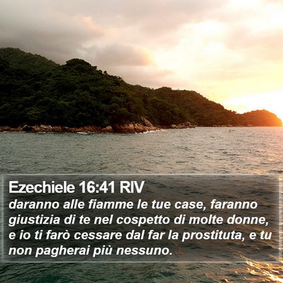 Ezechiele 16:41 RIV Bible Verse Image