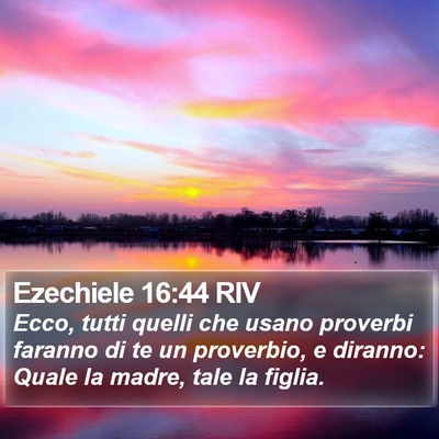 Ezechiele 16:44 RIV Bible Verse Image