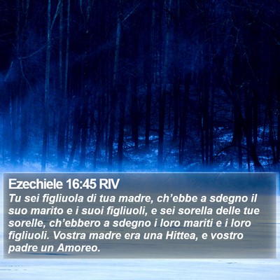 Ezechiele 16:45 RIV Bible Verse Image