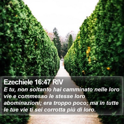 Ezechiele 16:47 RIV Bible Verse Image