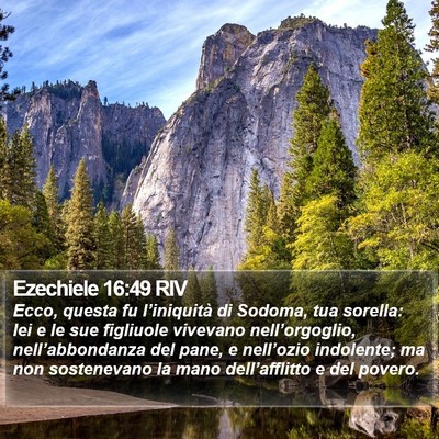 Ezechiele 16:49 RIV Bible Verse Image