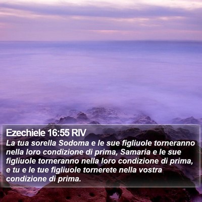Ezechiele 16:55 RIV Bible Verse Image