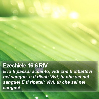Ezechiele 16:6 RIV Bible Verse Image