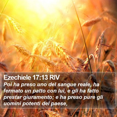 Ezechiele 17:13 RIV Bible Verse Image