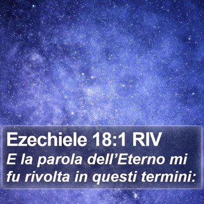 Ezechiele 18:1 RIV Bible Verse Image