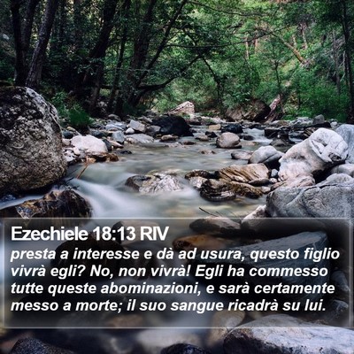 Ezechiele 18:13 RIV Bible Verse Image