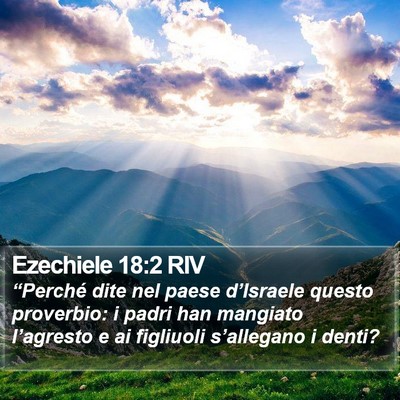 Ezechiele 18:2 RIV Bible Verse Image