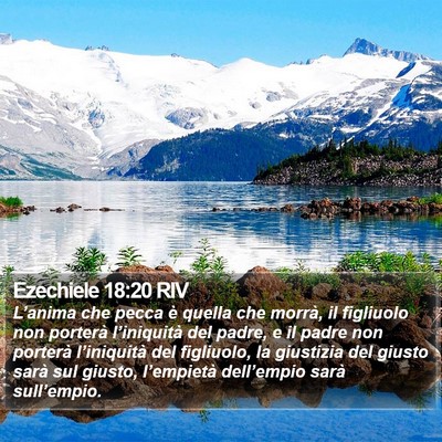 Ezechiele 18:20 RIV Bible Verse Image