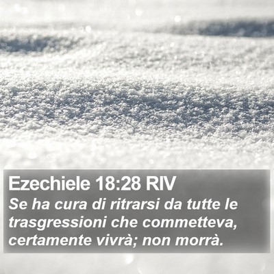 Ezechiele 18:28 RIV Bible Verse Image