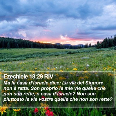 Ezechiele 18:29 RIV Bible Verse Image