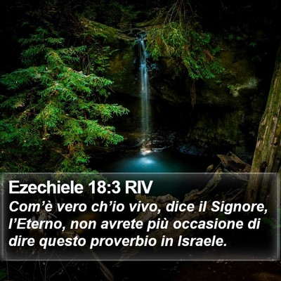 Ezechiele 18:3 RIV Bible Verse Image