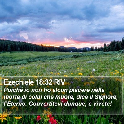 Ezechiele 18:32 RIV Bible Verse Image