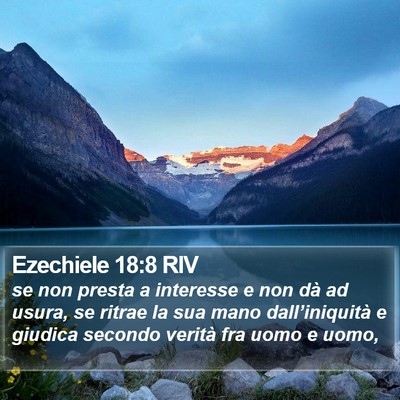 Ezechiele 18:8 RIV Bible Verse Image