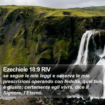 Ezechiele 18:9 RIV Bible Verse Image