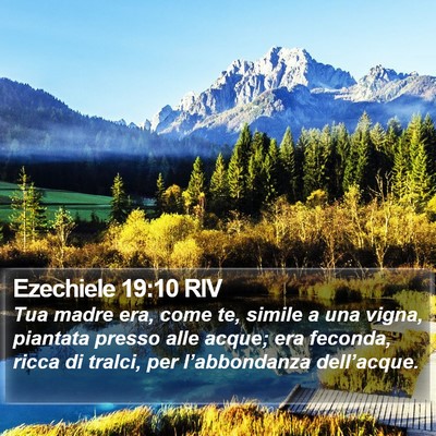 Ezechiele 19:10 RIV Bible Verse Image