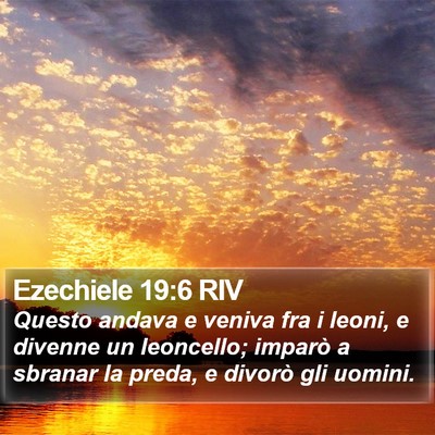 Ezechiele 19:6 RIV Bible Verse Image