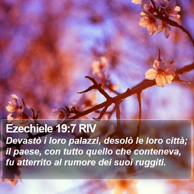 Ezechiele 19:7 RIV Bible Verse Image