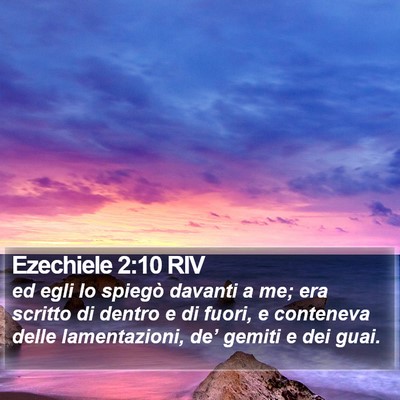 Ezechiele 2:10 RIV Bible Verse Image