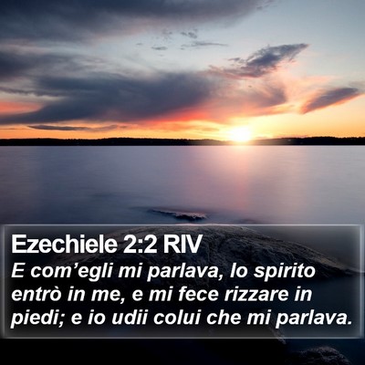Ezechiele 2:2 RIV Bible Verse Image