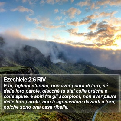 Ezechiele 2:6 RIV Bible Verse Image