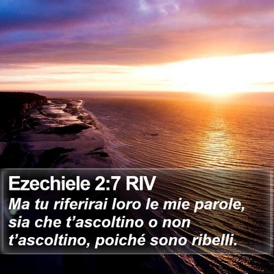 Ezechiele 2:7 RIV Bible Verse Image