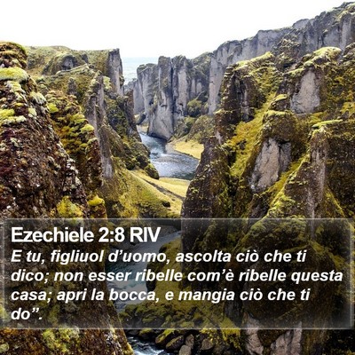 Ezechiele 2:8 RIV Bible Verse Image