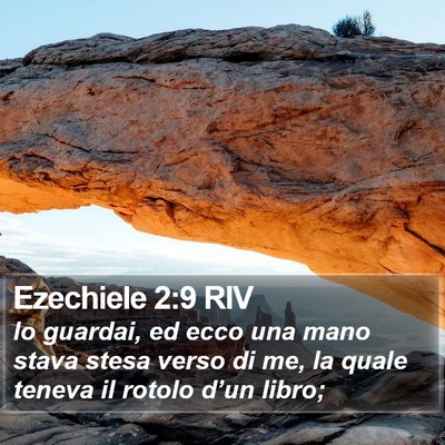 Ezechiele 2:9 RIV Bible Verse Image