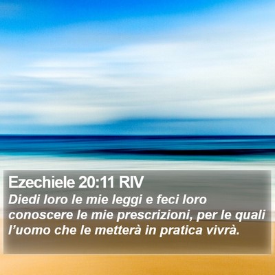 Ezechiele 20:11 RIV Bible Verse Image
