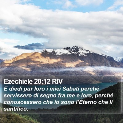 Ezechiele 20:12 RIV Bible Verse Image