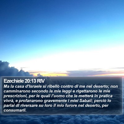 Ezechiele 20:13 RIV Bible Verse Image