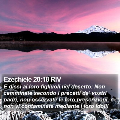 Ezechiele 20:18 RIV Bible Verse Image