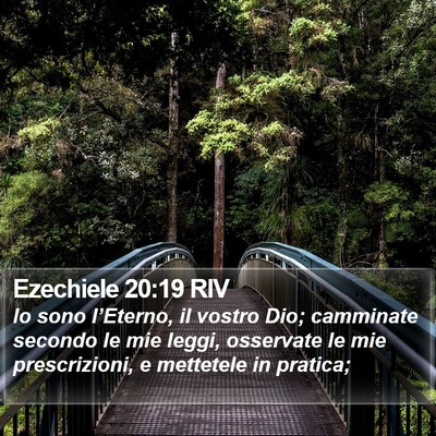 Ezechiele 20:19 RIV Bible Verse Image