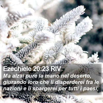 Ezechiele 20:23 RIV Bible Verse Image