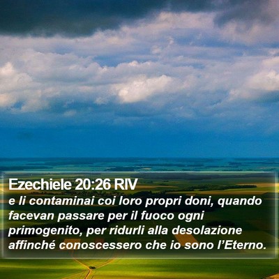 Ezechiele 20:26 RIV Bible Verse Image