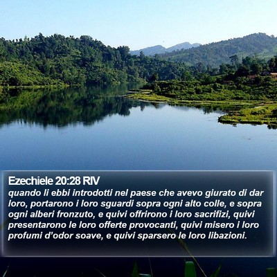 Ezechiele 20:28 RIV Bible Verse Image