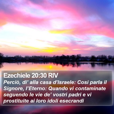 Ezechiele 20:30 RIV Bible Verse Image