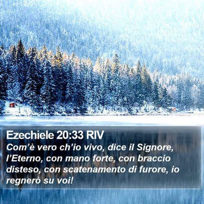 Ezechiele 20:33 RIV Bible Verse Image