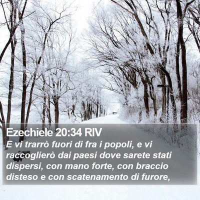 Ezechiele 20:34 RIV Bible Verse Image