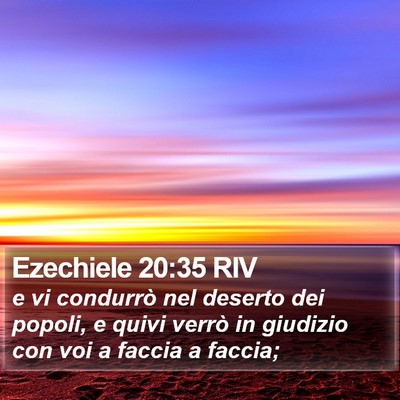 Ezechiele 20:35 RIV Bible Verse Image