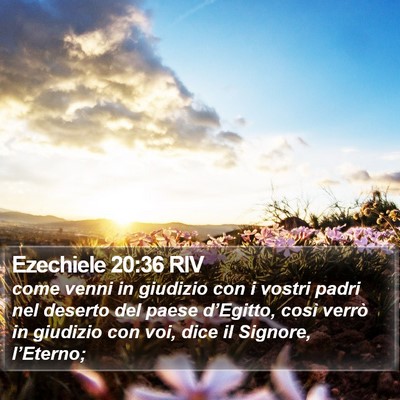 Ezechiele 20:36 RIV Bible Verse Image