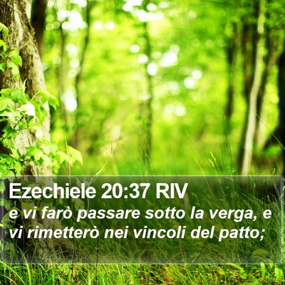 Ezechiele 20:37 RIV Bible Verse Image
