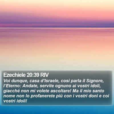 Ezechiele 20:39 RIV Bible Verse Image