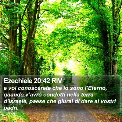 Ezechiele 20:42 RIV Bible Verse Image