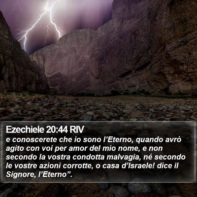 Ezechiele 20:44 RIV Bible Verse Image