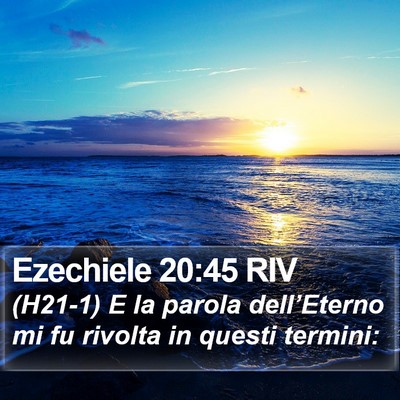 Ezechiele 20:45 RIV Bible Verse Image
