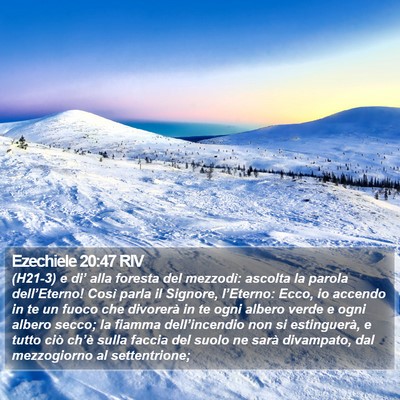 Ezechiele 20:47 RIV Bible Verse Image