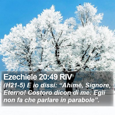 Ezechiele 20:49 RIV Bible Verse Image