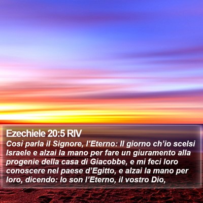 Ezechiele 20:5 RIV Bible Verse Image