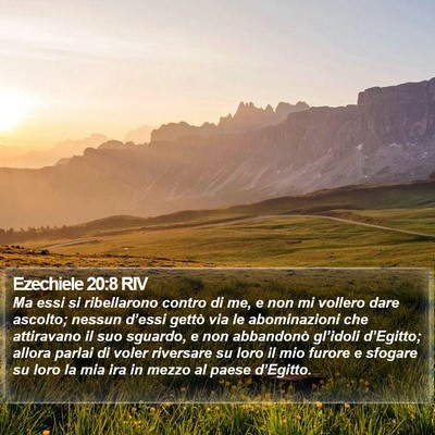 Ezechiele 20:8 RIV Bible Verse Image